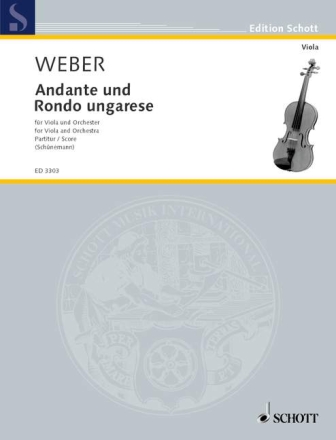 Andante und Rondo ungarese fr Viola und Orchester Partitur