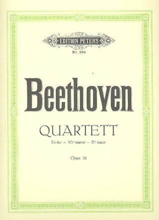 Quartett Es-Dur op.16 fr Klavier und Streichtrio Stimmen