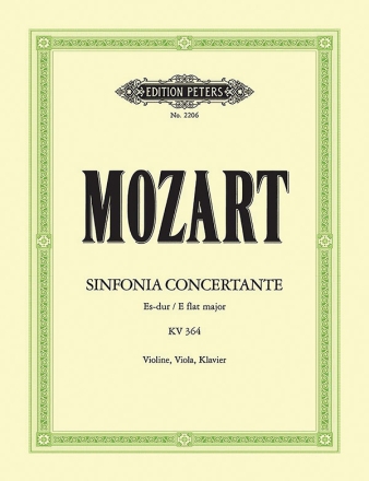 Sinfonia concertante Es-Dur KV364 für Violine, Viola und Orchester für Violine, Viola und Klavier