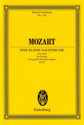 Eine kleine Nachtmusik KV525 fr Streicher Studienpartitur