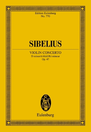 Konzert d-Moll op.47 fr Violine und Orchester Studienpartitur