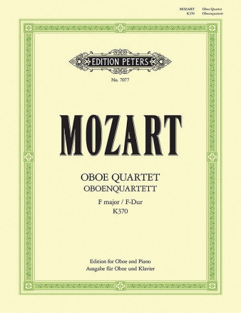 Quartett F-Dur KV370 fr Oboe und Streichtrio fr Oboe und Klavier