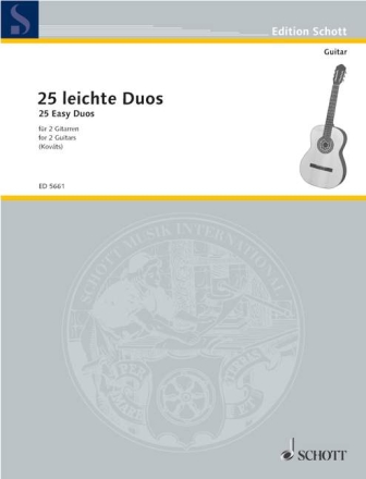 25 leichte Duos für 2 Gitarren Spielpartitur
