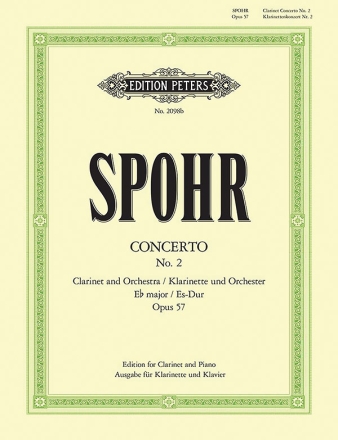 Konzert Es-Dur Nr.2 op.57 fr Klarinette und Orchester fr Klarinette und Klavier