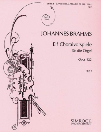Choralvorspiele op.122 Band 1 (Nr.1-4) fr Orgel