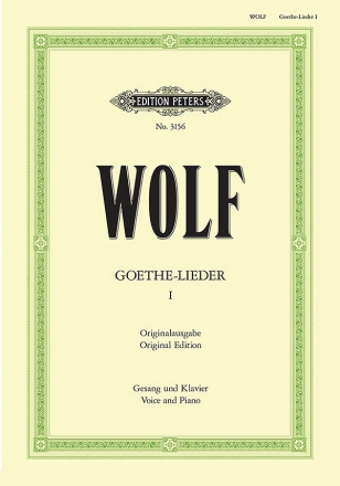 Lieder nach Gedichten von Goethe Band 1 fr Singstimme und Klavier