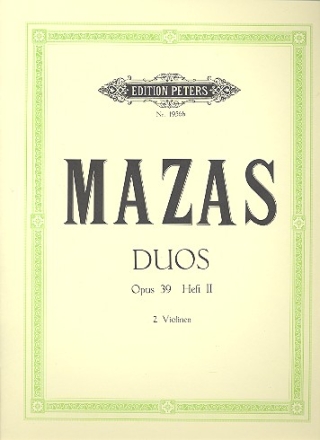 6 Duos op.39 Band 2 (Nr.4-6) fr 2 Violinen Stimmen