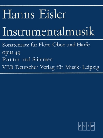 Sonatensatz op.49 fr Flte, Oboe und Harfe Partitur und Stimmen