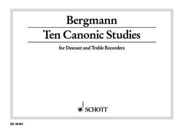 10 canonic studies for SA recorders score