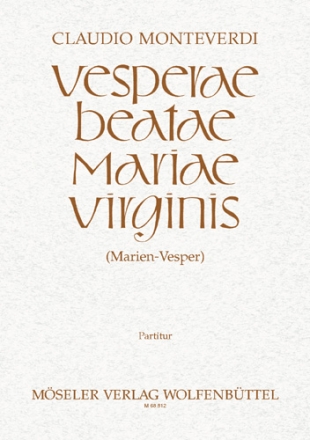 Vesperae Beatae Mariae Virginis  Partitur (la)