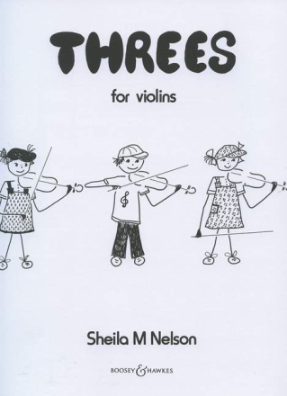 Threes for 3 violins score