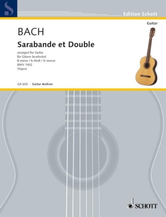 Sarabande et Double h-Moll BWV1002 fr Gitarre