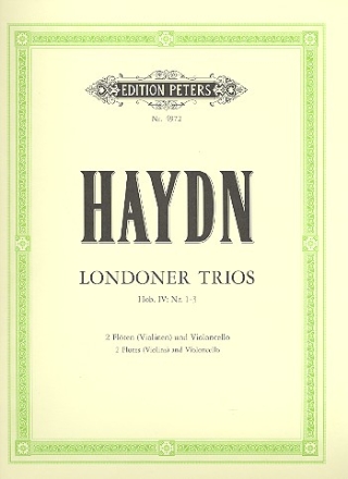Londoner Trios 2 Flten und Violoncello Partitur und 2 Stimmen