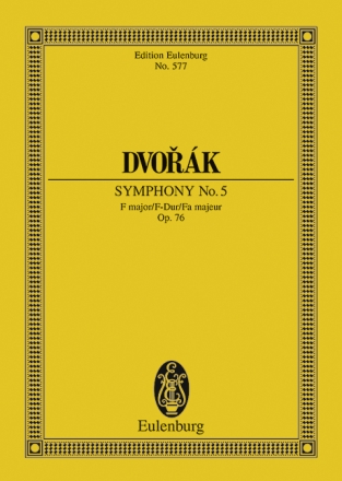 Sinfonie F-Dur Nr.5 op.76 fr Orchester Studienpartitur