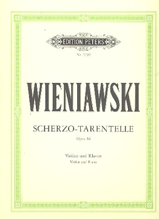 Scherzo-Tarantelle op.16 fr Violine und Klavier