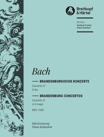 Brandenburgisches Konzert Nr.4 G-Dur für 2 Blockflöten (Flöten), Violine, Streicher und Bc