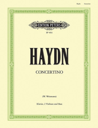 Concertino C-Dur fr Klavier, 2 Violinen und Ba Partitur und Stimmen