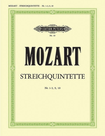 Smtliche Streichquintette Band 2 fr 2 Violinen, 2 Violen und Violoncello Stimmen