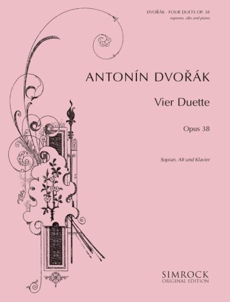 4 Duette op.38 fr Sopran, Alt und Klavier (dt/ts/en)