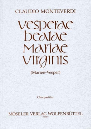 Vesperae beatae mariae virginis Chorpartitur