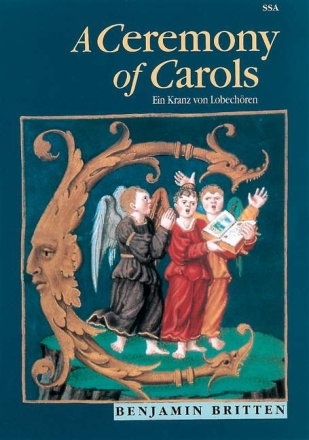 A Ceremony of Carols op.28 for female chorus and harp score (= vocal score, en/dt)