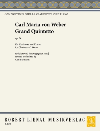 Grand quintetto op.34 Fr Klarinette und Streichquartett fr Klarinette und Klavier