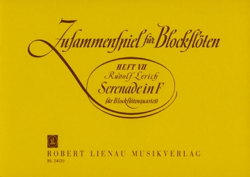 Serenade in F Fr Blockflten-Quartett Partitur