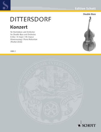 Konzert E-Dur Krebs 172 fr Kontrabass und Orchester Klavierauszug mit Solostimme