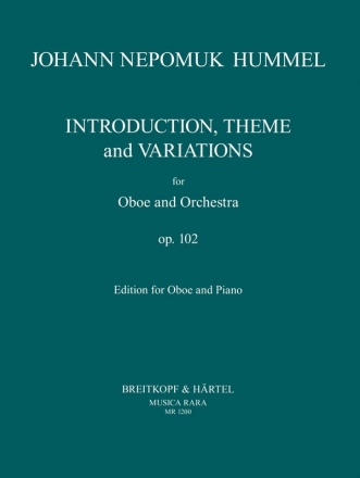 Introduktion, Thema und Variationen op.102 fr Oboe und Orchester fr Oboe und Klavier