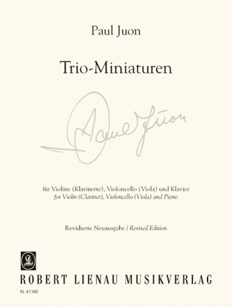 Trio-Miniaturen fr Klarinette, Violoncello und Klavier Stimmen