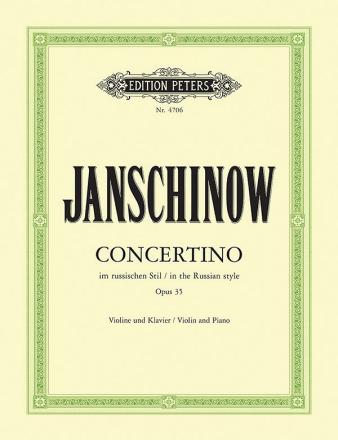 Concertino im russischen Stil op.35 fr Violine und Klavier