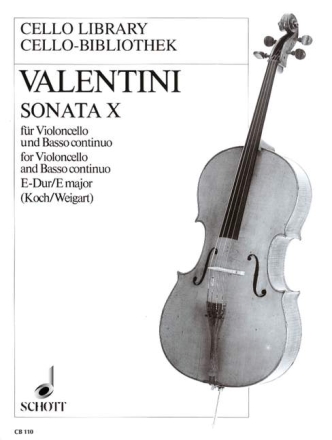 Sonata X E-Dur fr Violoncello und Basso continuo