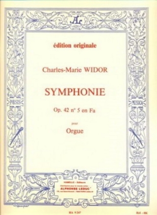 Symphonie fa majeur no.5 op.42 pour orgue