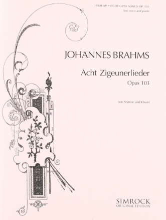 8 Zigeunerlieder op.103 fr tiefe Singstimme und Klavier (dt/en)