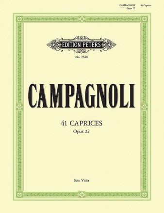 41 Capricen op.22 fr Viola