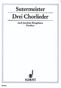 Drei Chorlieder fr Jugendchor (SMezA) mit Klavier Partitur - (= Klavierstimme)