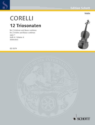 12 Triosonaten op. 1 Band 4 fr 2 Violinen und Basso continuo, Violoncello (Viola da gamba) ad lib