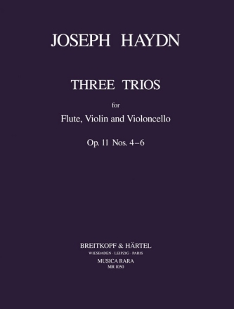 3 Fltentrios op.11Band 2 (Nr.4-6) fr Flte, Violine und Violoncello Stimmen