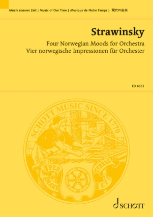 Vier norwegische Impressionen fr Orchester Studienpartitur