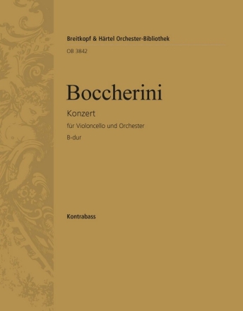 Konzert B-Dur G482 fr Violoncello und Orchester Kontrabass