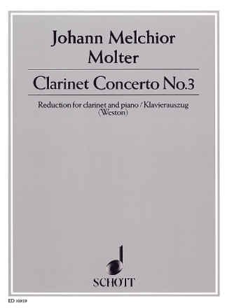 Concerto no.3 for clarinet and orchestra for clarinet and piano