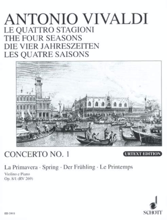 Le quattro stagioni op.8,1 RV269 fr Violine und Klavier