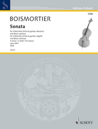 Sonate e-Moll op.26,4 fr Violoncello und Bc