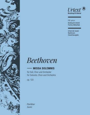 Missa solemnis op.123 fr Soli, Chor und Orchester Partitur