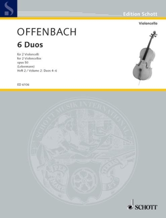 6 Duos op.50 Band 2 (Nr.4-6) fr 2 Violoncelli Stimmen