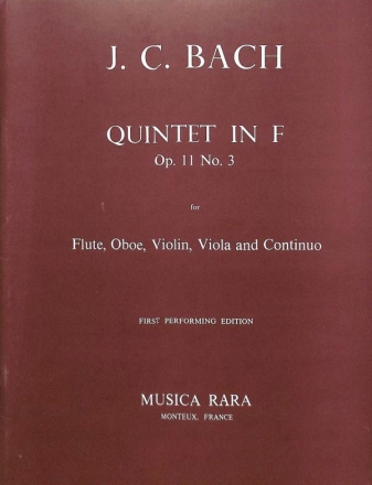 Quintett F-Dur op.11,3 fr Flte, Oboe, Violine, Viola und Bc Stimmen