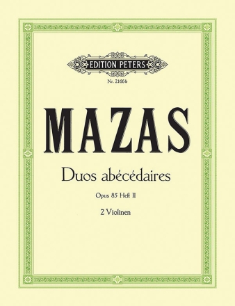 Duos abécédaires op.85 Band 2 für 2 Violinen Stimmen