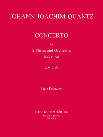 Konzert g-Moll QV6,8b fr 2 Flten und Orchester fr 2 Flten und Klavier