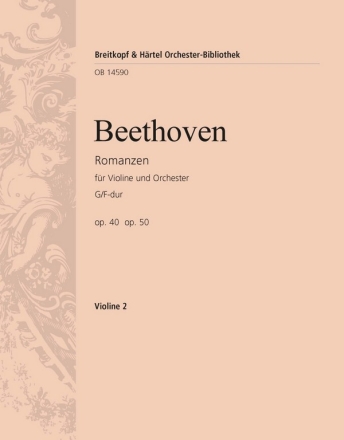 Romanzen F-Dur op.40 und G-Dur op.50 für Violine und Orchester Violine 2