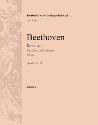 Romanzen F-Dur op.40 und G-Dur op.50 fr Violine und Orchester Violine 2